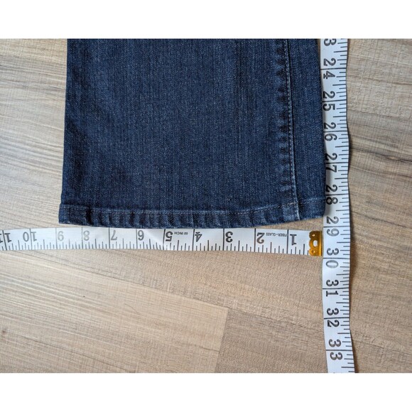 Levi’s Women's 515 Bootcut Jeans Size 10 Mid Rise Metal Studs Blue Dark Wash - Picture 8 of 9